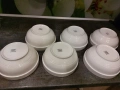 9 евро за 6 броя нови големи купи, вместимост по 1 литър и 200 мг, с етикет, порцелан , снимка 2