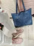 Дънкова стилна торба чанта 100%памук деним ул Солунска 7 гр София , снимка 5