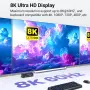 8K/60Hz 4K/120Hz USB 3.0 HDMI KVM превключвател за три монитора и два компютъра, снимка 2