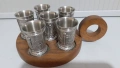 Комплект за ракия от калай Antik*Vintage № 23 1, снимка 1