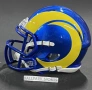 Каска Los Angeles Rams Speed ​​Mini, Riddell, лицензирана от NFL, чисто нова!, снимка 2