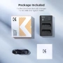 Ново двойно Зарядно за 2 батерии Nikon EN-EL14 USB-C Micro USB D5100 D5200 D5600, снимка 7