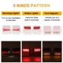 Куфар с 2 бр. LED безжични стопове  с магнит и bluetooth, снимка 2