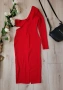 Елегантна червена рокля , снимка 5