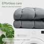 Niagara Bamboo топ матрак 150x200см 2.5см сив, снимка 6