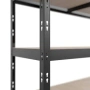 Премиум метален стелаж HÖGLER 180x180x60 см – 4 рафта, 1200 кг, индустриална здравина, снимка 8