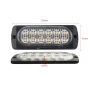 Жълти LED стробоскопи за автомобил 36W, 12V-24V-36V, IP67 – 18 режима, за решетка броня камион 10371, снимка 9