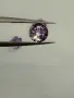Лот естествени аметисти 3.40 ct – 3 броя, кръгъл брилянтен шлиф, отличен блясък, снимка 13