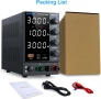 Лабораторно захранване в диапазона 0-30V/0-10A с USB-A/Type-C порт,4-LED дисплей, снимка 7