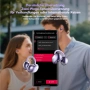Нови Смарт Слушалки Преводач с Изкуствен Интелект BNARQP NE32 Open Ear с Тъч Дисплей 134 Езика ..., снимка 7