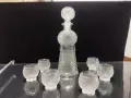Стар кристален сервиз за ракия , снимка 7