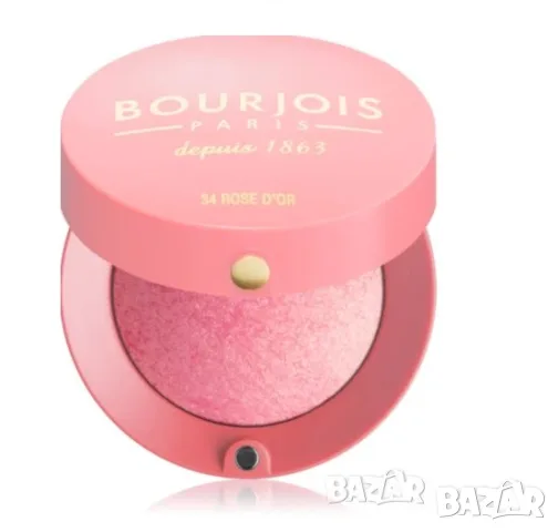 Руж с четка и огледало Bourjois - № 34 Rose D´Or