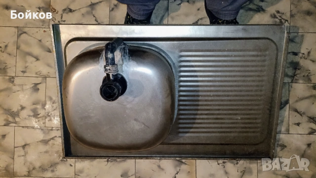 Кухненска бордова мивка от алпака – дясна (корито вдясно), снимка 2 - Мивки - 54149807