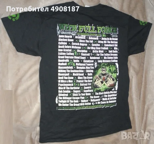 Тениска от фестивал With full force" 2014 (Motorhead,Sepultura,Moonspell...), снимка 3 - Тениски - 55572000