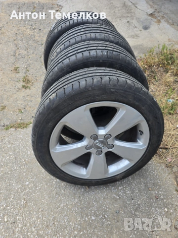 оригинални джанти за audi а3 с летни гуми Nokian 225/45/17, снимка 6 - Гуми и джанти - 54932584