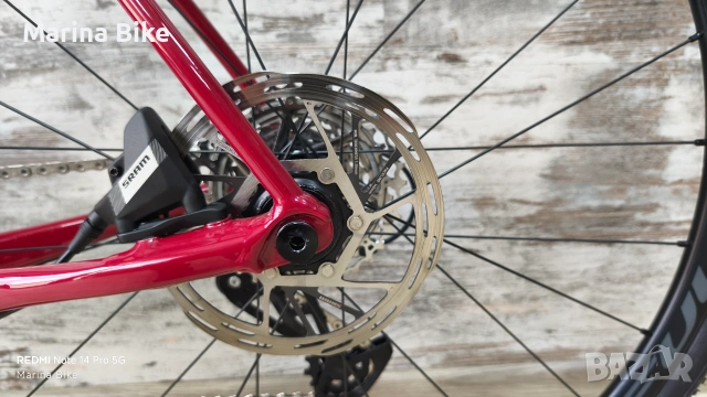 НОВ шосеен/Gravel велосипед Ridley Fenix SLA SRAM Rival/Apex XPLR Disc Fulcrum Rapid Red 500 27.5 |M, снимка 17 - Велосипеди - 55119661