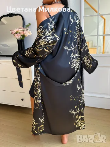 Нощница с халат 4 XL, снимка 2 - Нощници - 55408561