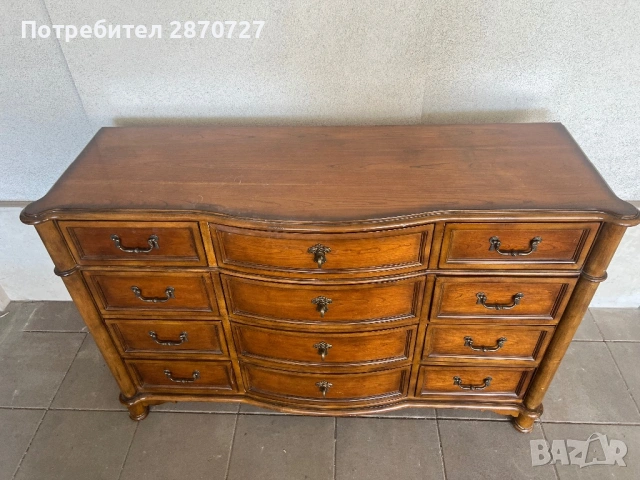 Скрин от масив златен дъб DREXEL HERITAGE, снимка 4 - Скринове - 54263377