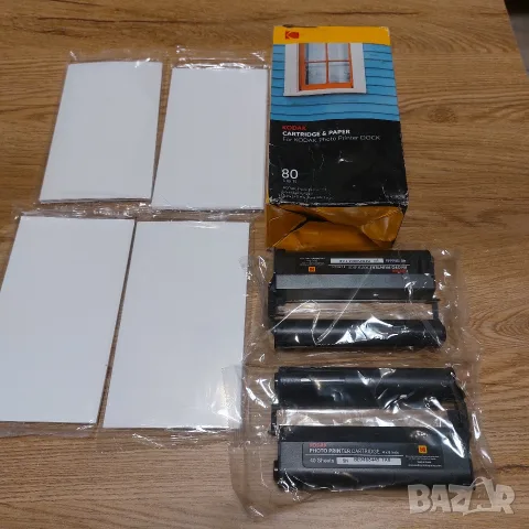 Оригинален комплект фотохартия и касети KODAK PHC-80 (за 80 снимки) за Photo Printer Dock