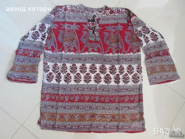 Индийски ризи от много тънък и мек памук, снимка 7 - Ризи - 55605445