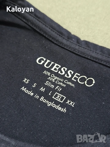 Мъжка тениска Guess slim fit XL, снимка 4 - Тениски - 54347864