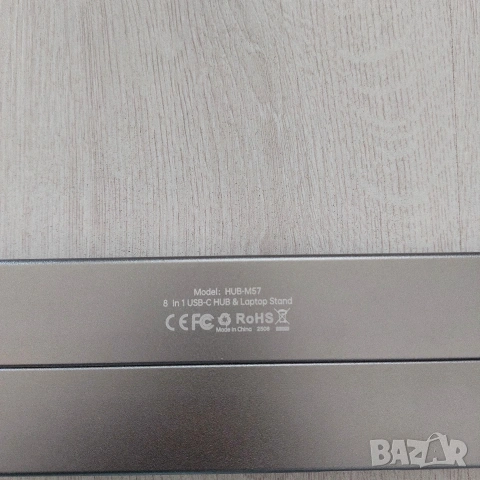 Професионална 8-в-1 Алуминиева Стойка за Лаптоп с USB-C Докинг Станция (4K HDMI, 100W PD), снимка 6 - Кабели и адаптери - 53995205