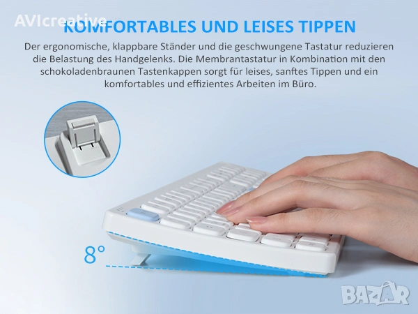CK620 Wireless Keyboard and Mouse, снимка 3 - Клавиатури и мишки - 54388120