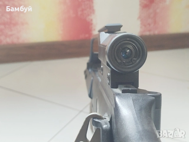 Airsoft реплика H&K G36K – Jing Gong AEG – с нова батерия + аксесоари, снимка 8 - Въздушно оръжие - 54034391