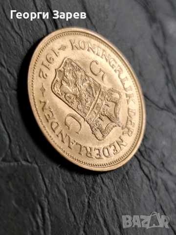 Златна монета,5 гулдена 1912 год, злато, тегло 3.36 гр, проба 900/1000, снимка 17 - Нумизматика и бонистика - 54210886