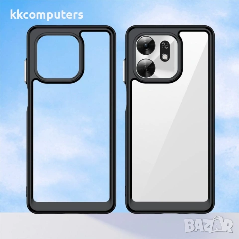 Прозрачен TPU+Акрил Калъф за Honor X6d 5G - Airbag, Антиотпечатък, 5 цвята, снимка 8 - Резервни части за телефони - 54517992