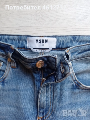 Дамски дънкови панталони MSGM, снимка 4 - Къси панталони и бермуди - 54766697