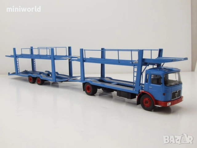 MAN автовоз 1970 - мащаб 1:43 на ixo models моделът е нов PVC дисплей-кейс, снимка 3 - Колекции - 54701193