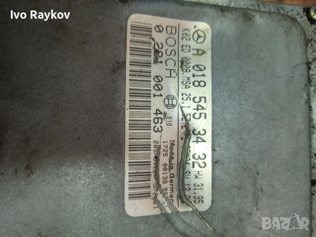 компютър MERCEDES W202 C250 2.5 TDI BOSCH ,0281001463, A0185453432, 0185453432, снимка 3 - Части - 55039216