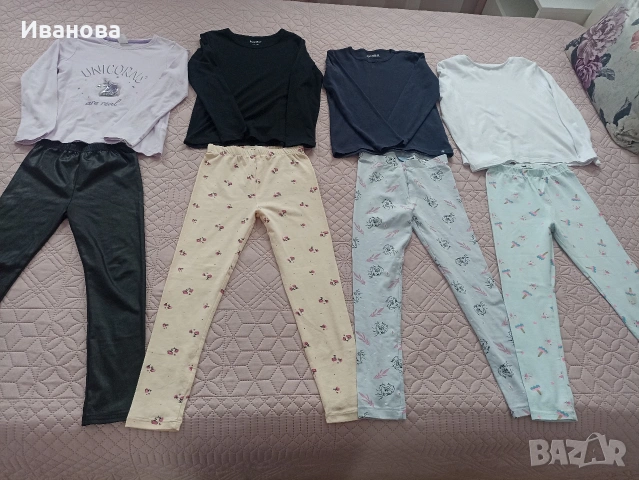 Детски пролетни блузки и клинчета за момиче 122/128см