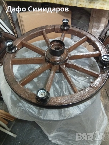 колело от каруца полюлей , снимка 3 - Декорация за дома - 54049971