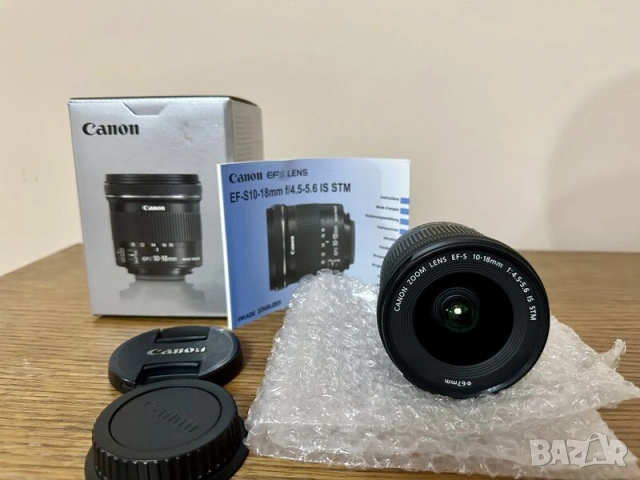 Обектив Canon Ef-s 10-18 mm f/4,5-5,6 IS STM, снимка 2 - Обективи и филтри - 54584132