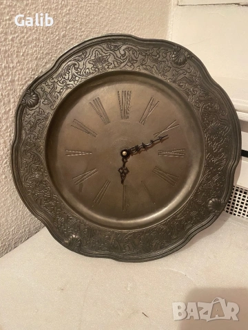 Калаени старинни предмети, часовник, свещник, чайник, подложки за чаши, снимка 12 - Антикварни и старинни предмети - 54058316