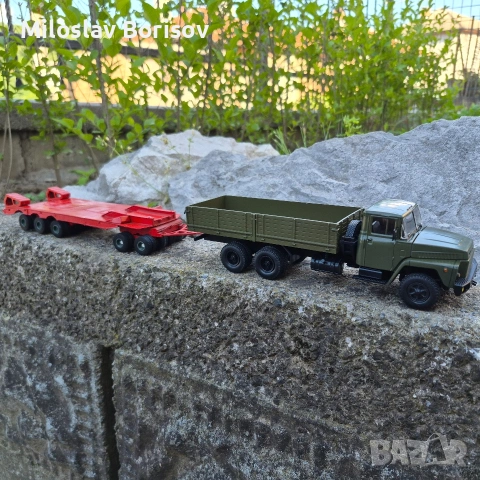 Kraz  +  ремарке в мащаб 1:43