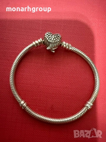 Сребърна гривна, снимка 3 - Гривни - 54672916
