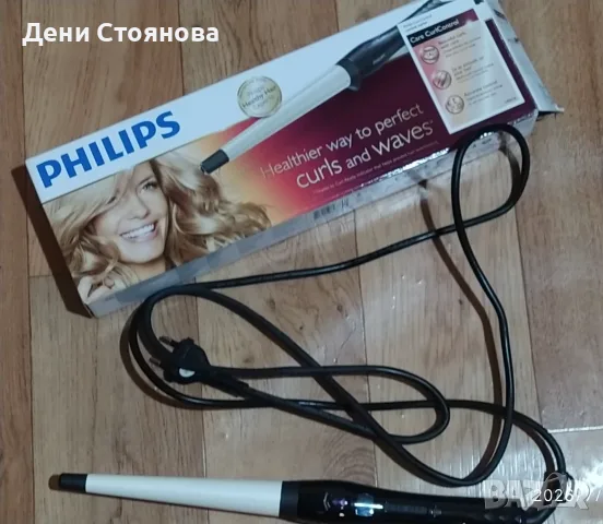Маша Philips Care CurlControl HP861800, керамична, 200 градуса, Черна