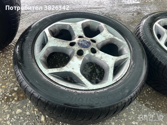 4 бр- Гуми с Джанти за Форд 5x108 205/55 r16 , снимка 3 - Гуми и джанти - 54651044