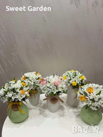 Аранжировки от ароматни сапунени цветя.., снимка 6 - Подаръци за жени - 54091043