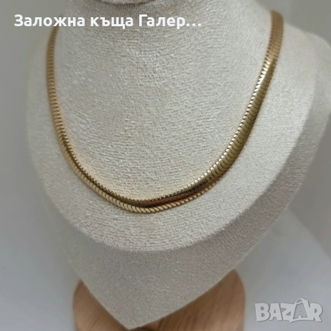 Златно колие 14K ITALY – 12,6 г, 38,5 см, снимка 2 - Колиета, медальони, синджири - 54543725