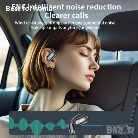 Q16 PRO Безжични слушалки за превод със 70 часа Bluetooth 5.4 Спорт, Отворено носене, снимка 3 - Bluetooth слушалки - 54735447