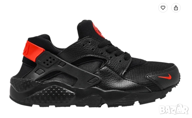 Nike Huarache Run 'Black Habanero Red' номер 35 ,5 детски маратонки , снимка 7 - Детски маратонки - 54496283