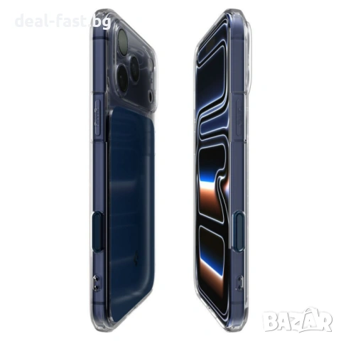 Твърд калъф Spigen Ultra Hybrid T с MagSafe за iPhone 17 Pro / 17 Pro Max / Матово син / Оригинал, снимка 5 - Калъфи, кейсове - 54393127