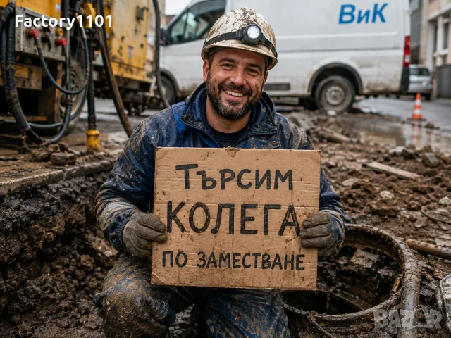 Обява за работа - ВиК специалист (работа по заместване) 