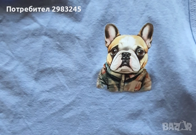 Мъжки сини потници с емблема кученце, снимка 5 - Други - 54857524