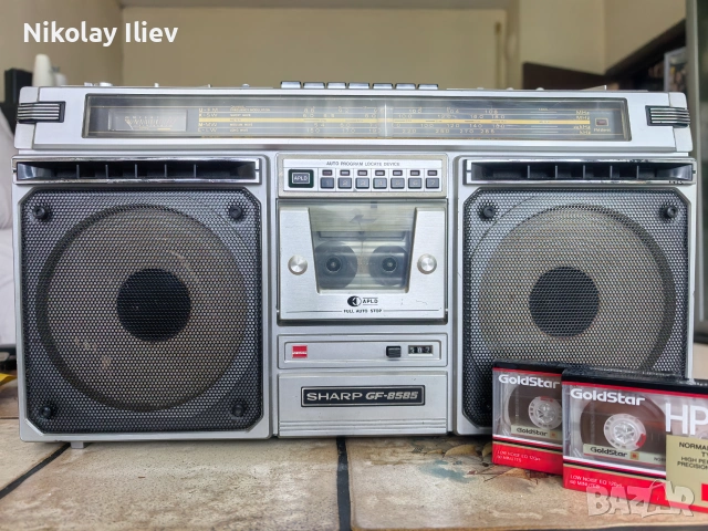 Класически Ретро Касетофон Sharp GF-8585 – Винтидж Boombox с APLD (1979, Japan)