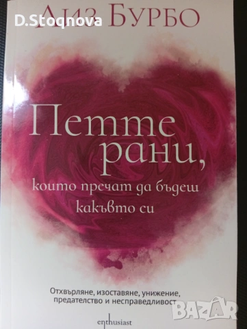 2 Книги на Лиз Бурбо - "Петте рани" и "Лечението на петте рани"- За Самопознание и Самопомощ! , снимка 4 - Специализирана литература - 54445792